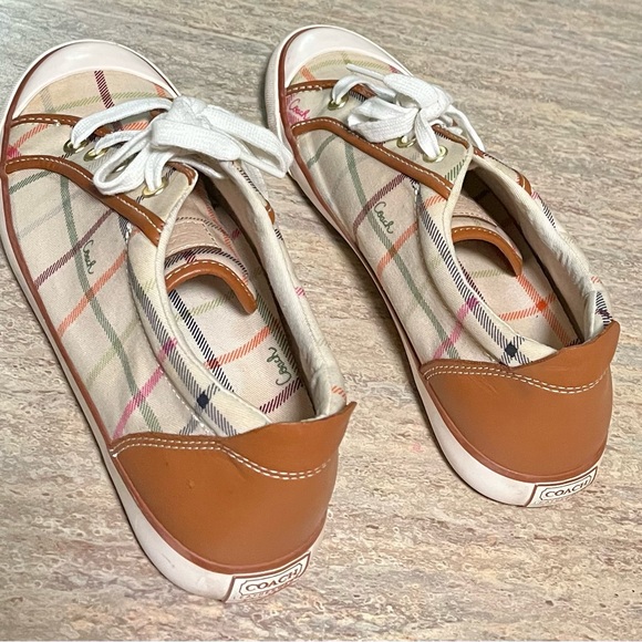 Coach Barrett plaid sneakers - Picture 11 of 13